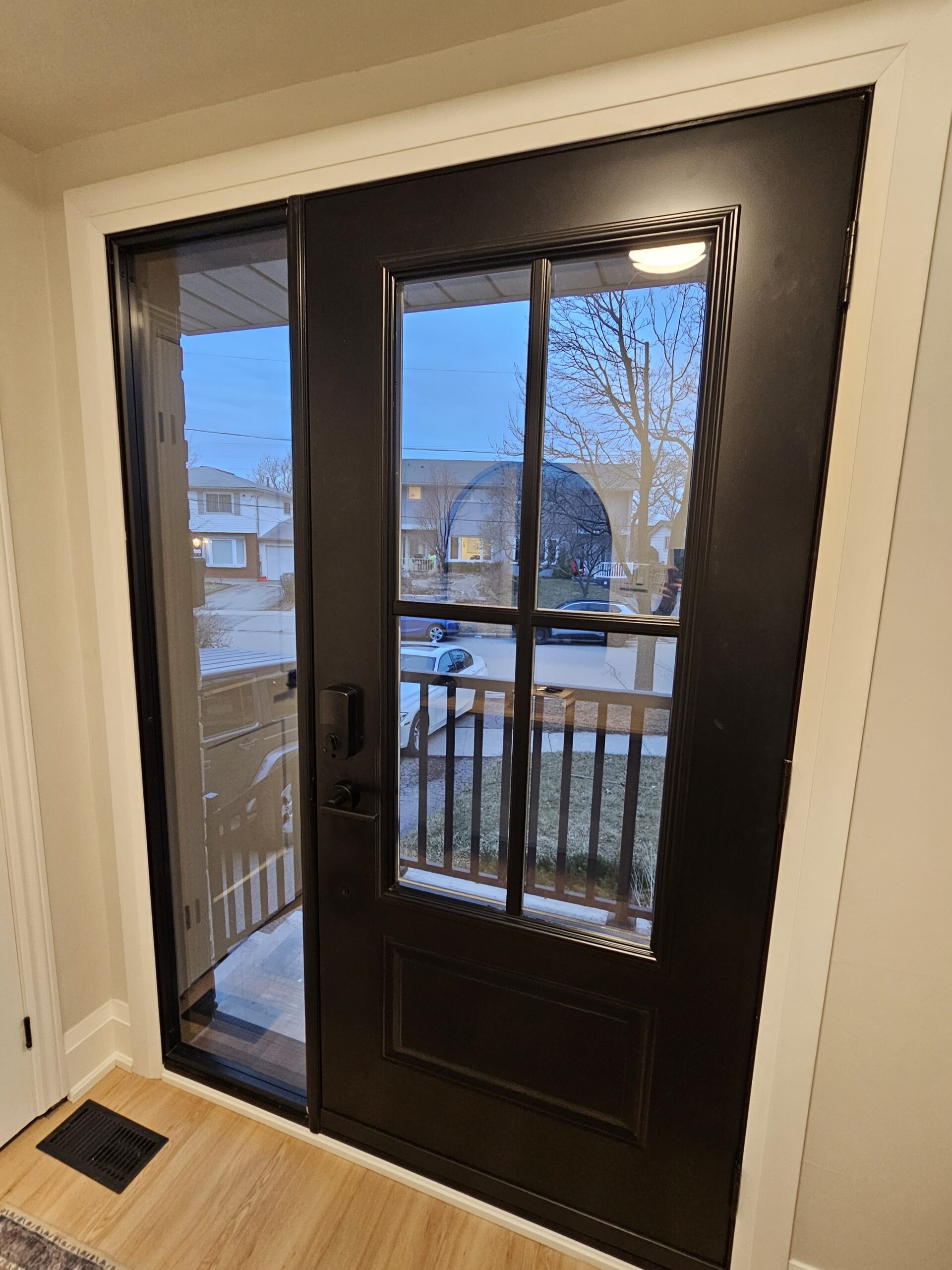 Newly installed windows and doors