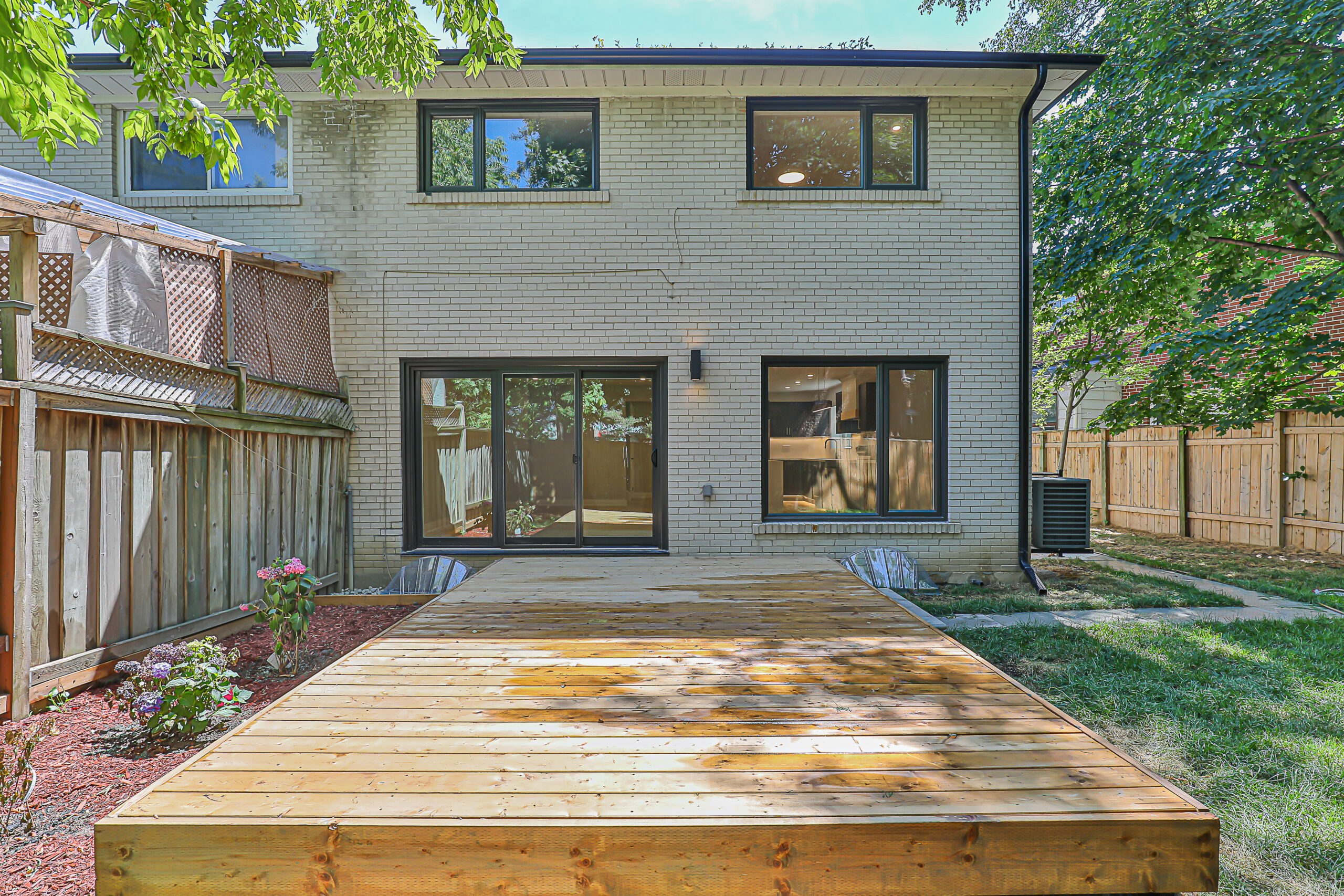 Casement windows on a home exterior