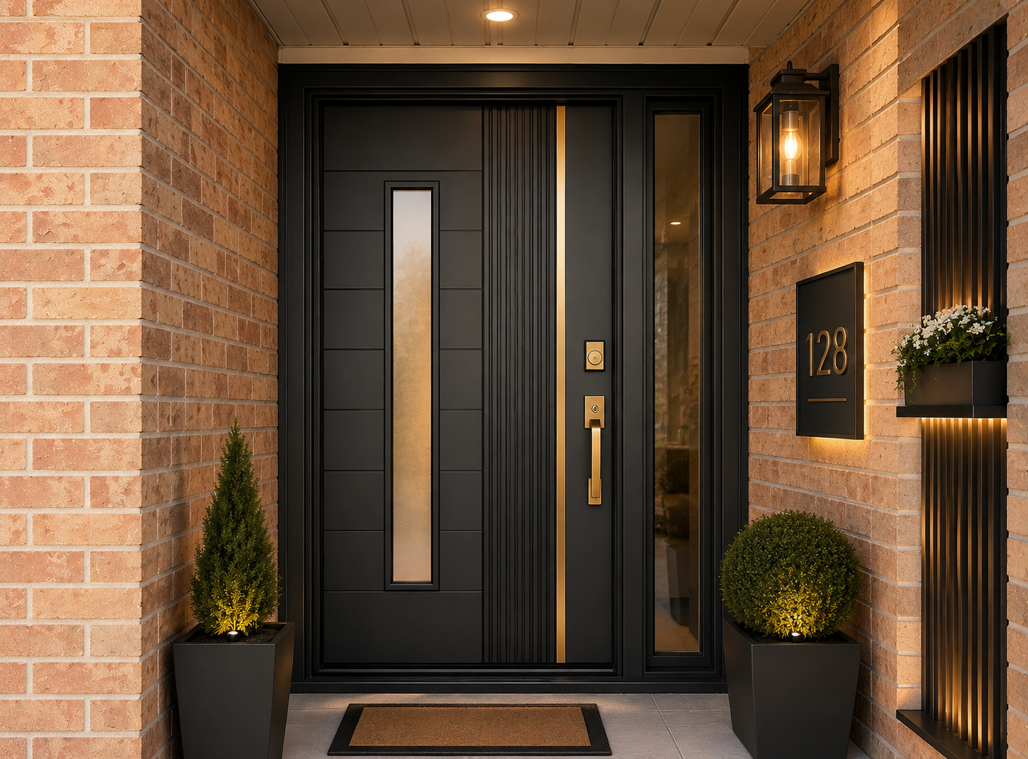 Steel entry door — full view