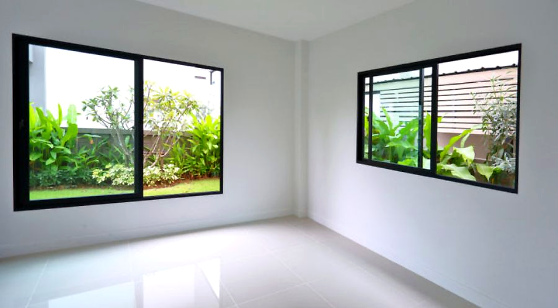 Sliding window installed on home exterior